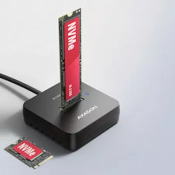 AXAGON ADSA-M2C11L M.2 NVMe SSD disko dokas, USB-C 10Gbps