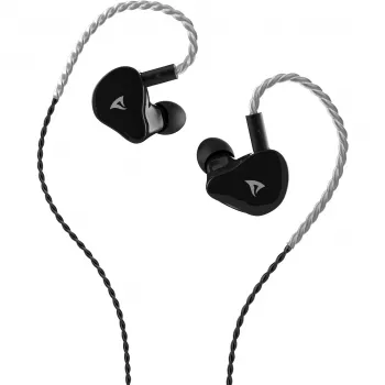 Sharkoon Stealthbite IEM ausinės su nuimamu mikrofonu, USB-C/USB-A/3.5mm, juodos