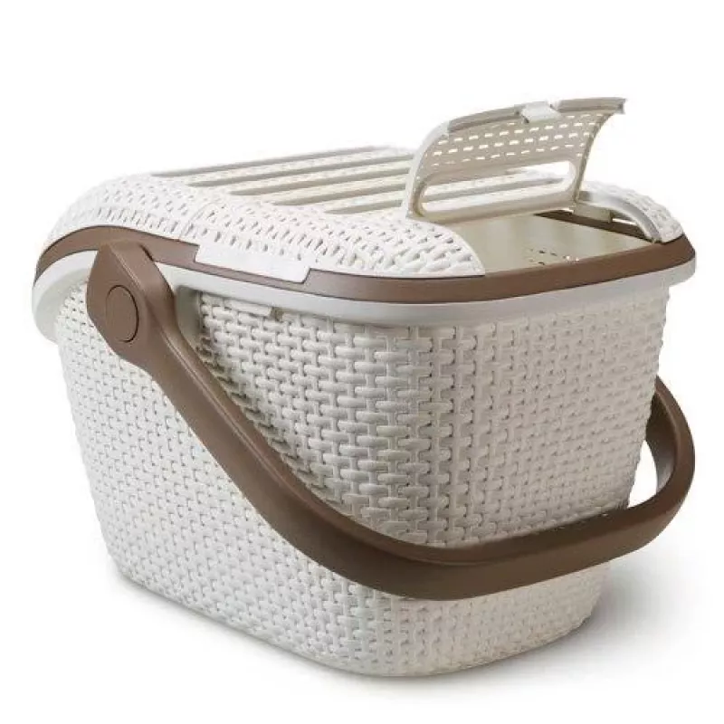 CURVER augintinių transportavimo dėžė 51x38x33 cm kreminės spalvos