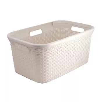 CURVER Skalbinių krepšys Style 45L 59,2x38x27cm Kreminis