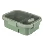 CURVER Smart Eco To Go dviejų dalių stačiakampis maisto indas 0,9L (0,6L + 0,3L) švelniai žalios spalvos