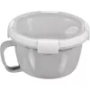 CURVER Smart To Go Mix Noodles maisto dubuo apvalus 0,9 l permatomas su žaliomis detalėmis, be BPA, nepralaidus, tinka mikrobangų krosnelei ir indaplovei