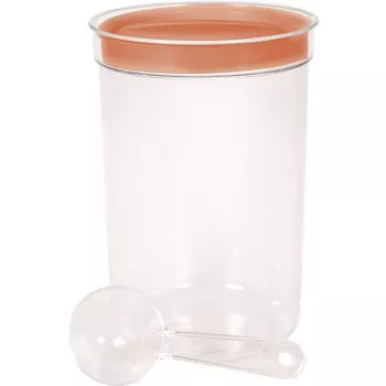 CURVER apvalus maisto dubuo su šaukštu, 1,7 l, įvairių spalvų, be BPA plastikas