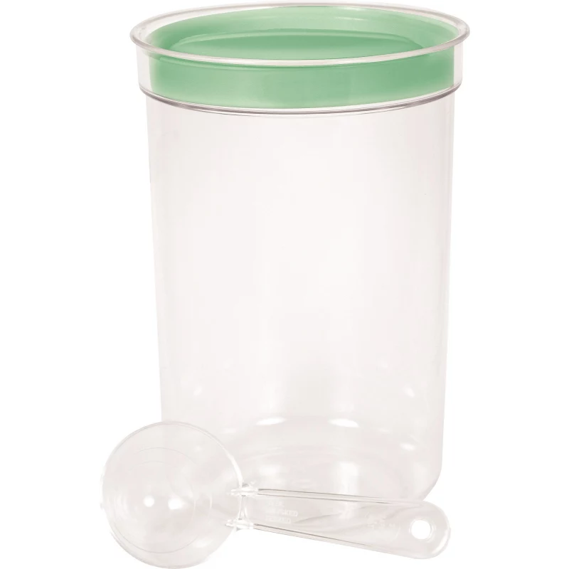 CURVER apvalus maisto dubuo su šaukštu, 1,7 l, įvairių spalvų, be BPA plastikas