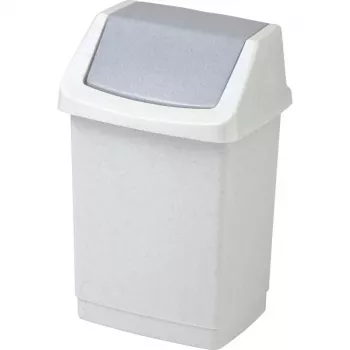 CURVER Click-it 50L pedalų šiukšlių dėžė, pilka, 38,5 x 33,5 x 63,5 cm