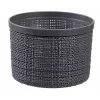 CURVER Pintinė su dangteliu Jute Apvali 2L Ø17x13cm Tamsiai pilka