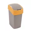 Curver Flip Bin 9L šiukšlių kibirėlis sidabrinis/geltonas