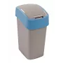 CURVER Flip Bin 9L sidabrinis/mėlynas šiukšlių kibiras
