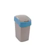 CURVER Deco Flip Bin 25L šiukšlių dėžė sidabrinė/mėlyna