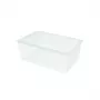 CURVER dėžė su dangčiu Textile Box 45L 59,6x39,4x23cm permatoma