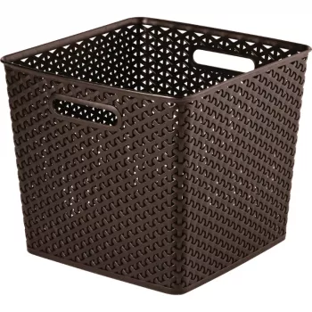CURVER My Style Square 25L laikymo krepšys tamsiai rudos spalvos 32,5x32,5x28cm