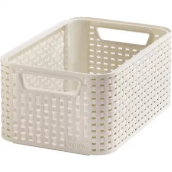 CURVER Style S daiktadėžė 28,5 x 19,4 x 13 cm kreminės spalvos rotango efektu