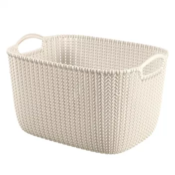 CURVER Pintinė Knit L Stačiakampė 19L 40x30x23cm Balta