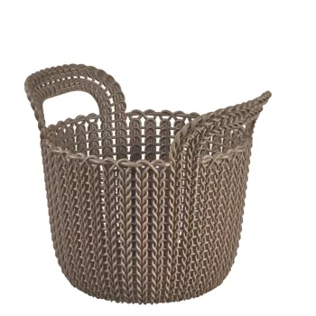 CURVER Pintinė Knit XS Apvali 3L 23x19x19 cm Ruda