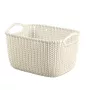 CURVER Knit Collection stačiakampė laikymo pintinė S 8L balta 30x22x17 cm