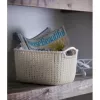 CURVER Knit Collection stačiakampė laikymo pintinė S 8L balta 30x22x17 cm