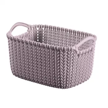 CURVER Knit XS stačiakampė laikymo pintinė 3L 25x18x14 cm šviesiai violetinė