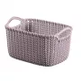 CURVER Knit XS stačiakampė laikymo pintinė 3L 25x18x14 cm šviesiai violetinė