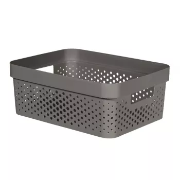CURVER Infinity perdirbta dėžė 11L 36x27x14cm tamsiai pilka