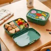 CURVER Snap Box stačiakampė maisto laikymo talpa su pertvara 1,8L žalia
