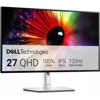 Dell U2724D 27 inch QHD IPS juodas monitorius su USB-C šakotuvu, 120Hz, KVM monitorius Dell U2724D