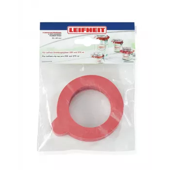 LEIFHEIT Atsarginiai guminiai tarpikliai 6 vnt. 52x80 mm sandariems stiklainiams 255/370 ml