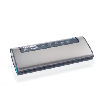 LEIFHEIT Vacu Power 500 vakuuminis pakavimo aparatas, 120 W, baltas/pilkas, su 10 maišelių ir vakuumine žarna