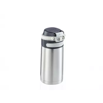 LEIFHEIT Thermo Mug Flip 350 ml sidabrinis