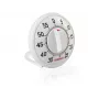LEIFHEIT ComfortLine mechaninis virtuvės laikmatis, 60 minučių, suktuvinis, magnetinis, baltas/pilkas
