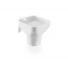 LEIFHEIT Virtuvės piltuvas su nuimamu smulkaus tinklelio sieteliu, 19 cm, baltas/permatomas