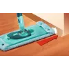 LEIFHEIT Clean Twist XL 42 cm itin minkšto mikropluošto plokščio mopo rinkinys su sukimosi gręžimo sistema ir teleskopine rankena, žalia/turkio spalvos