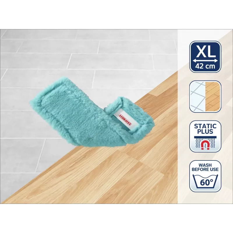 LEIFHEIT Profi XL Static Plus 42cm sausų grindų valytuvas