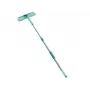 LEIFHEIT Classic langų valytuvas su teleskopiniu kotu 100-155 cm, 33 cm valytuvas, be dryžių, žalia/balta
