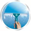 LEIFHEIT Classic langų valytuvas su teleskopiniu kotu 100-155 cm, 33 cm valytuvas, be dryžių, žalia/balta