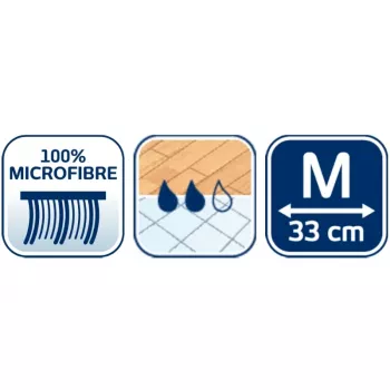 Leifheit Clean & Compact M pakaitinis mikropluošto šluostės antgalis