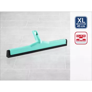 LEIFHEIT Click System grindų šluostės galvutė 45 cm vandens surinkimui, dviguba guminė lūpa, mėlyna/balta