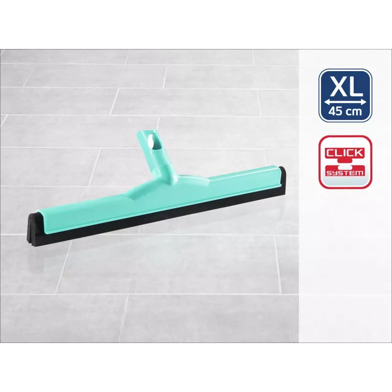 LEIFHEIT Click System grindų šluostės galvutė 45 cm vandens surinkimui, dviguba guminė lūpa, mėlyna/balta