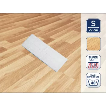 LEIFHEIT Keičiamas šepetys Picobello S Super Soft 27cm mikropluošto mopo galvutės užvalkalas