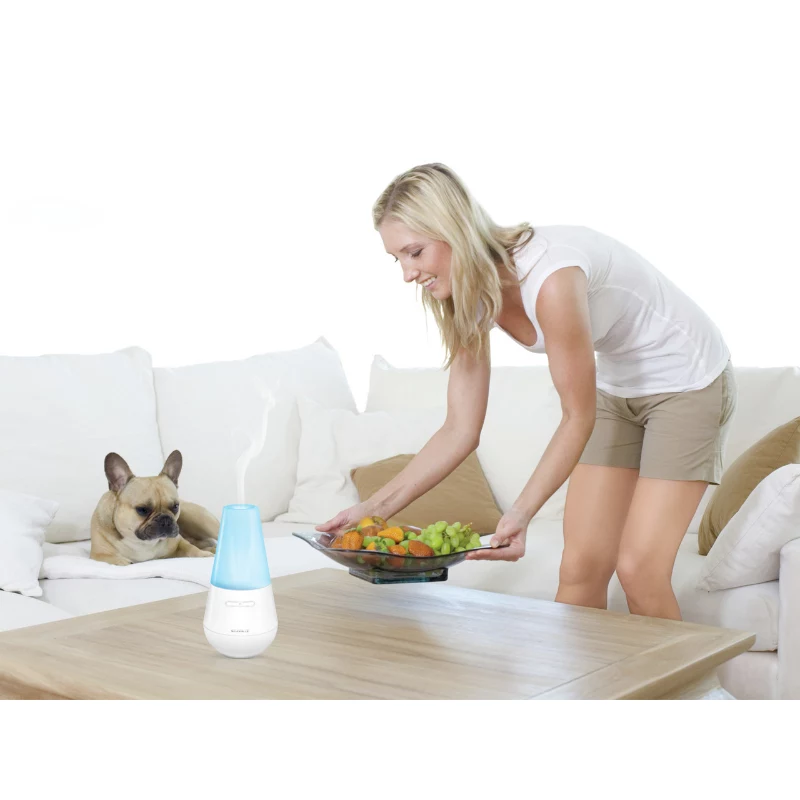 SOEHNLE Air Aromatizator Valencia ultragarsinis aromatizatorius, 100 ml bakas, iki 4 val. veikimo laikas, baltas/sidabrinis