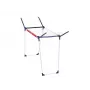 LEIFHEIT Pegasus 160 Solid Slim skalbinių džiovinimo stovas 16m, sulankstomas, milteliniu būdu padengtas plienas, vidaus/lauko, juodas