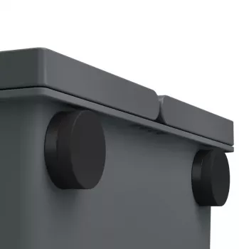 HAILO FlexBox S sieninis šiukšlių krepšys 7L tamsiai pilkas
