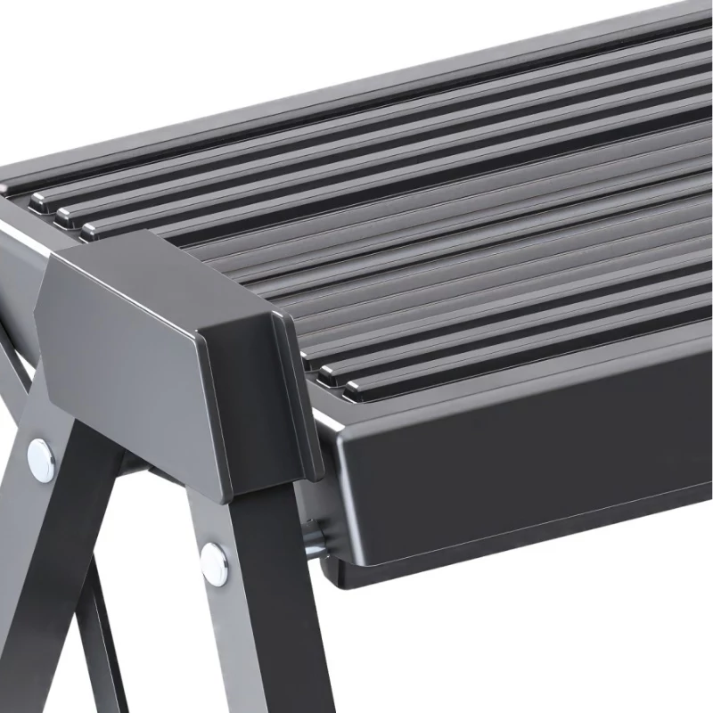 HAILO Sulankstomas laiptelis StepFix / Plienas / 2 pakopos / Juodas