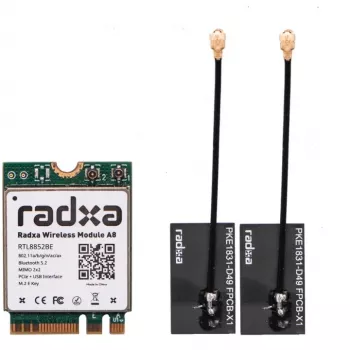 RADXA RA007-A8 M.2 WiFi 6 ir Bluetooth 5.2 belaidis modulis (Intel AX200)