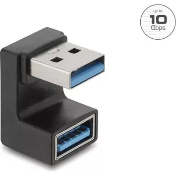Delock USB 10 Gbps Type-A vyriškas į moterišką U-formos adapteris