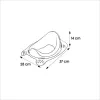 keeeper tualeto treniravimo sėdynė comfort Zuza Pure 28x37x14cm rožinė