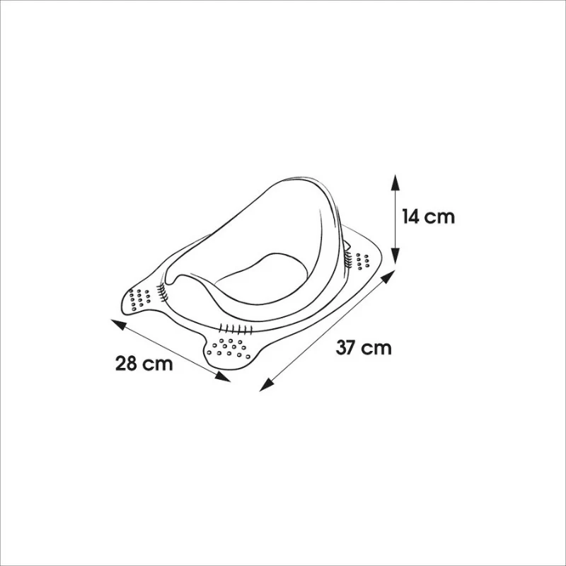 keeeper tualeto treniravimo sėdynė comfort Zuza Pure 28x37x14cm rožinė