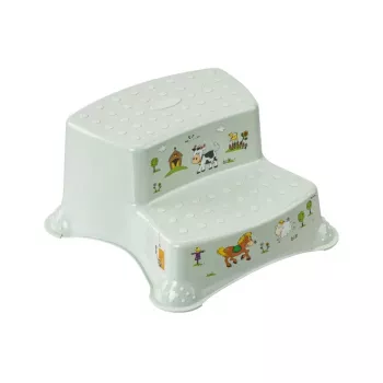 KEEEPER Dviejų pakopų suoliukas Igor Funny Farm 40x37x21 cm švelniai žalias