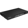 Edimax Pro GS-5424PLX 24 prievadų Gigabit PoE+ išmanusis komutatorius su 4x 10G SFP+ uplink, 400W biudžetu, L2+ valdymu, montuojamas į stelažą
