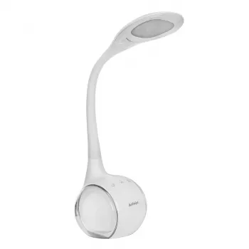 Activejet AJE-RAINBOW 2 LED stalinė lempa su RGB pagrindu, lanksčia ranka, reguliuojamu ryškumu, jutiklinis valdymas, 7W pagrindinė šviesa, 350lm, 2800K-6500K, juoda