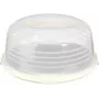 CURVER Apvali pyragų transportavimo dėžė Ø34,7x15,6 cm Kreminė